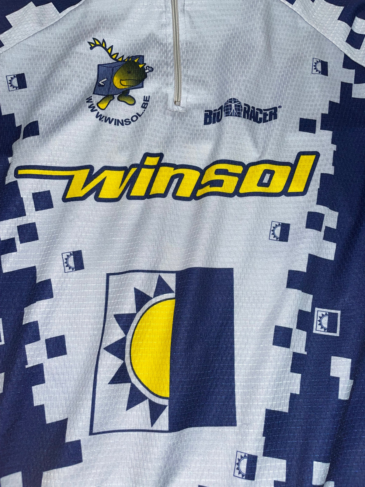 Maillot vélo cyclisme vintage Winsol Dickson Somfy Bio Racer