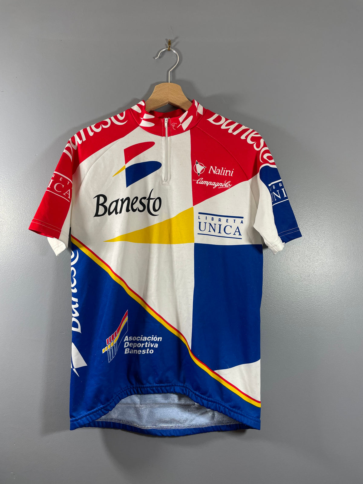 Maillot vélo vintage Banesto Nalini Liberta Unica