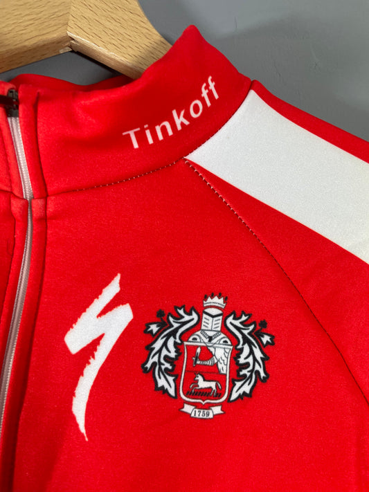 Veste vélo cyclisme vintage Saxo Bank Tinkoff Sportful