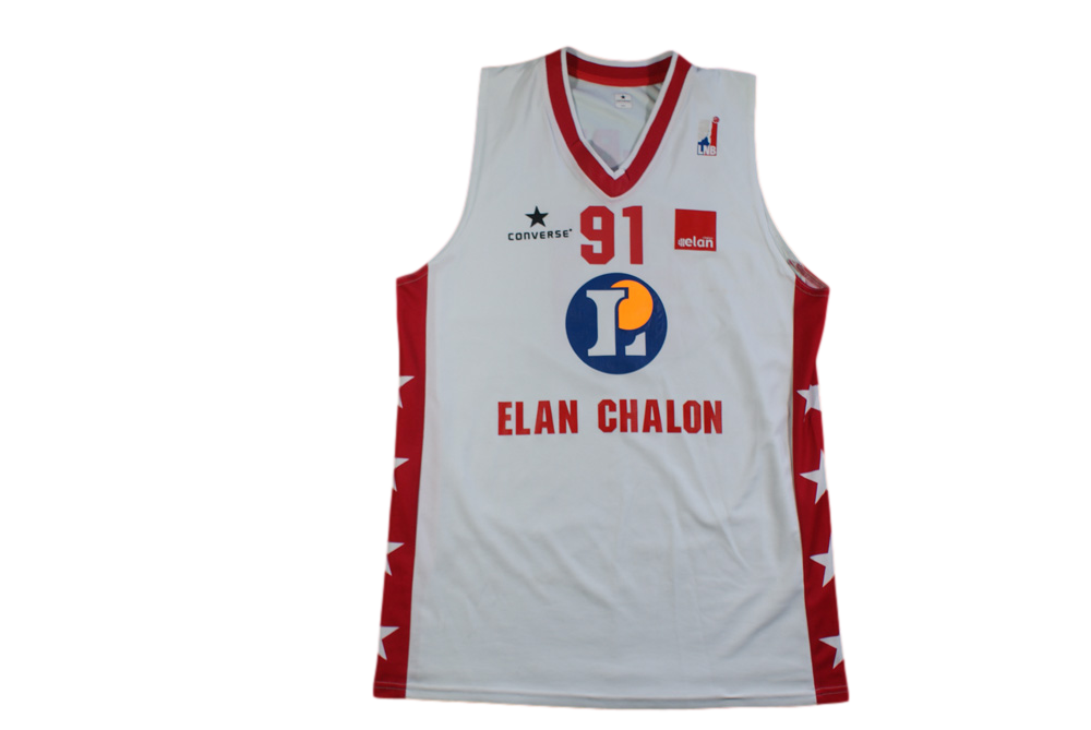 Maillot basket rétro Elan Chalon N°91 Big-Ben