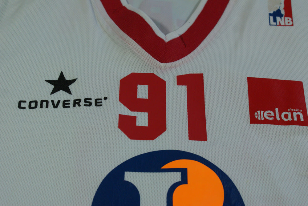 Maillot basket rétro Elan Chalon N°91 Big-Ben