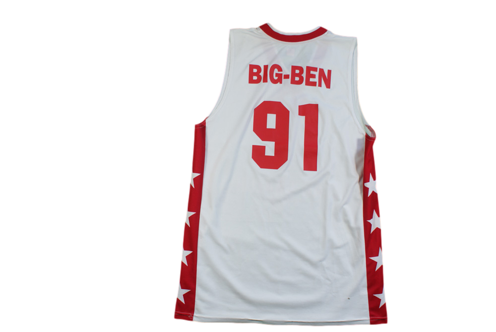 Maillot basket rétro Elan Chalon N°91 Big-Ben