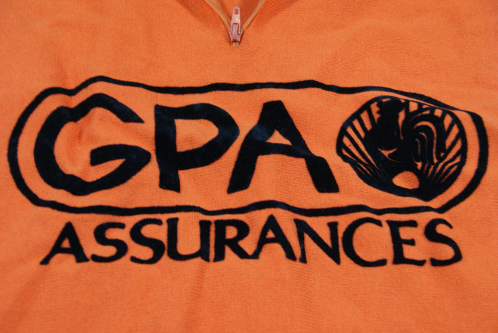 Maillot cyclisme vintage GPA Assurances