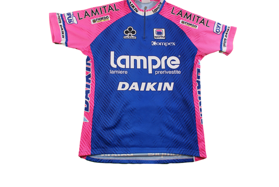 Maillot Cyclisme Vintage Lampre Colnago Sportful - Taille M, Manches Courtes