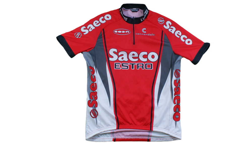 Maillot vélo rétro Saeco Cannondale