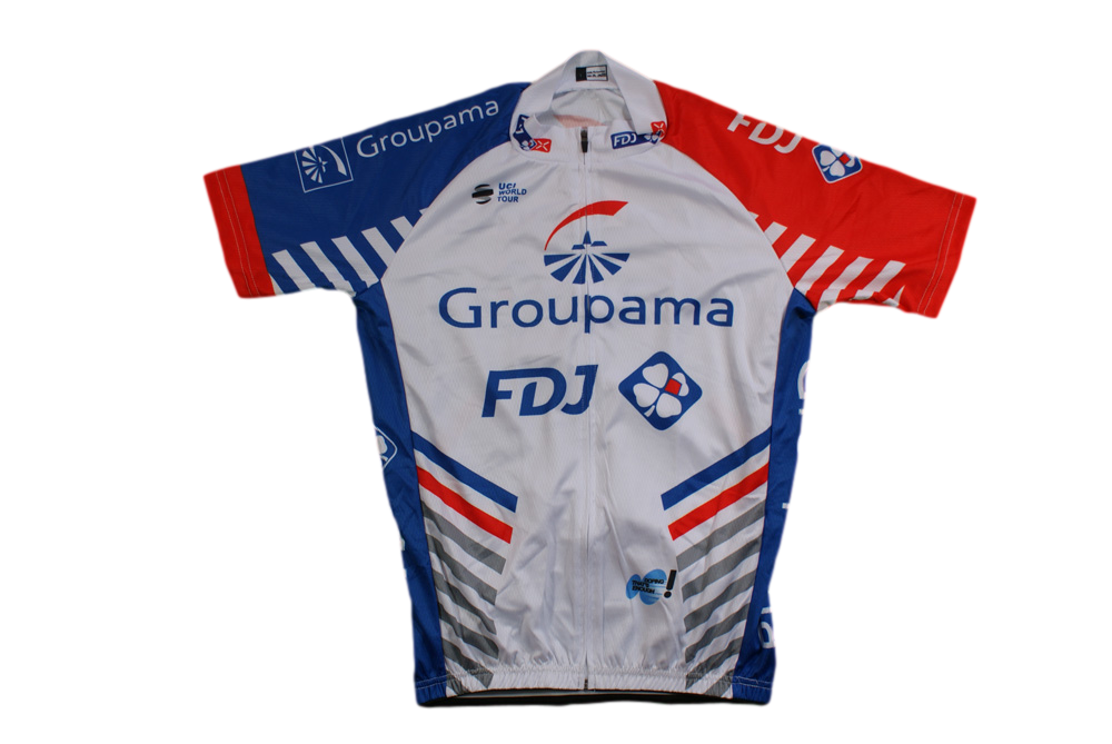 Maillot cyclisme vintage Coolmax Française des jeux Groupama UCI Lapierre