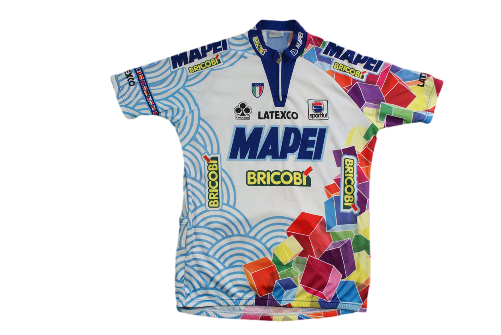 Maillot vélo vintage Sportful Bricobi Mapei Latexco Colnago 1997