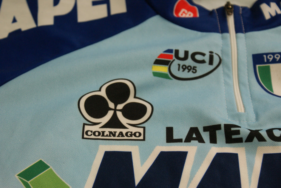 Maillot vélo vintage Sportful Bricobi Mapei Latexco Colnago 1997 | Achetez sur Maillot vélo vintage Sportful Bricobi Mapei Latexco Colnago 1997 | Achetez sur