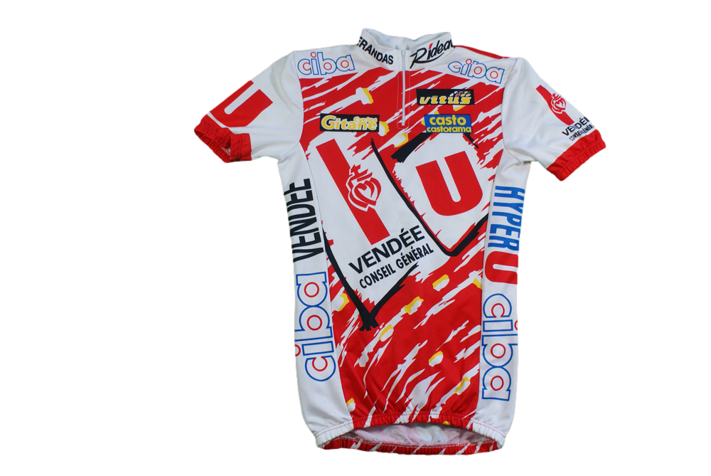 Maillot cyclisme vintage Super U Gitane Castorama