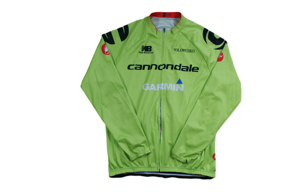 Veste vélo vintage New Balance Cannondale Castelli Holowesko Garmin