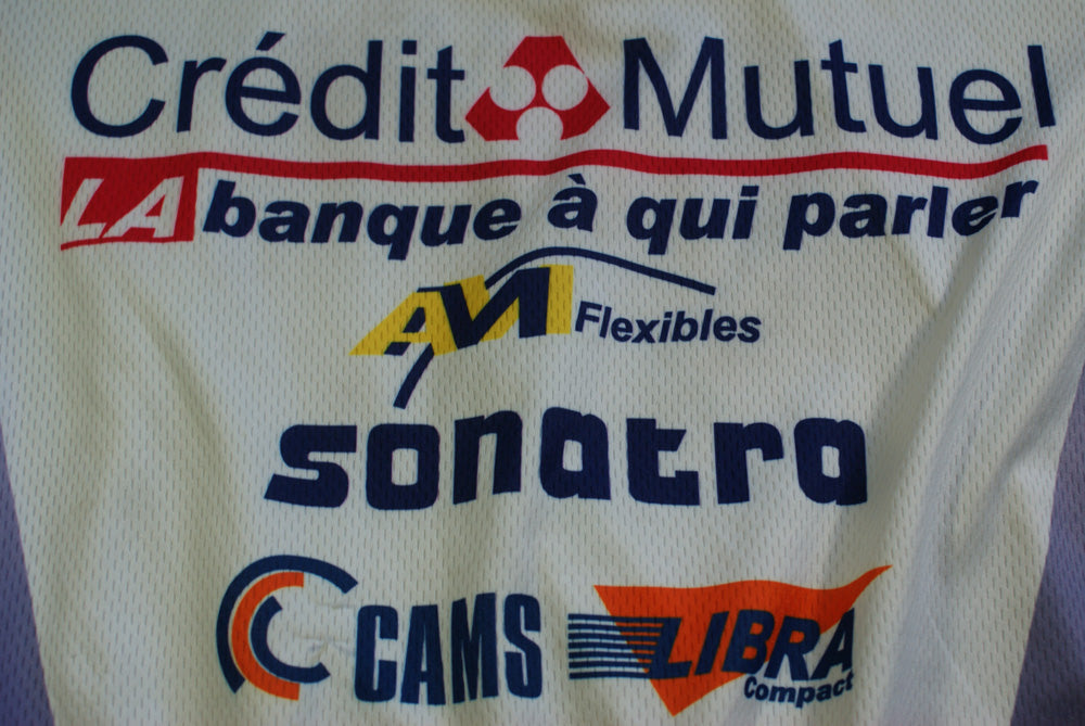 Maillot vélo rétro Crédit Mutuel Taccone Dekra