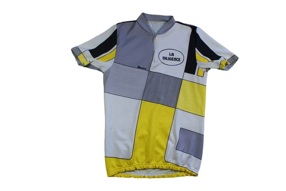 Maillot vélo rétro Santini La diligence