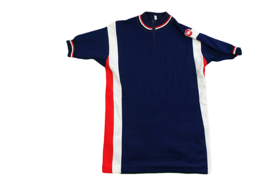 Maillot Cycliste Vintage Castelli Velo Homme – Taille L, Multicolore, Italie
