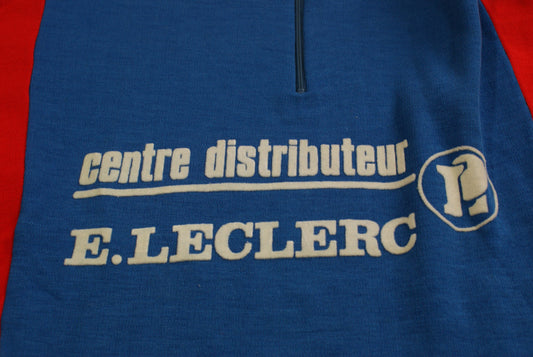 Maillot cyclisme vintage E.Leclerc