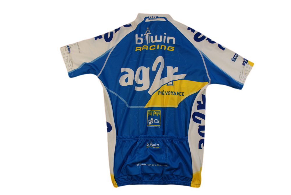 Veste vélo rétro Decathlon AG2R UCI b'Twin Michelin
