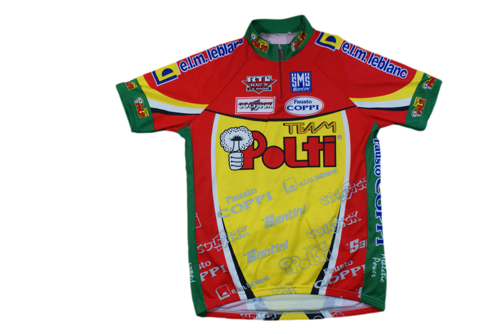 Maillot cyclisme vintage Santini Polti Colpack RTL