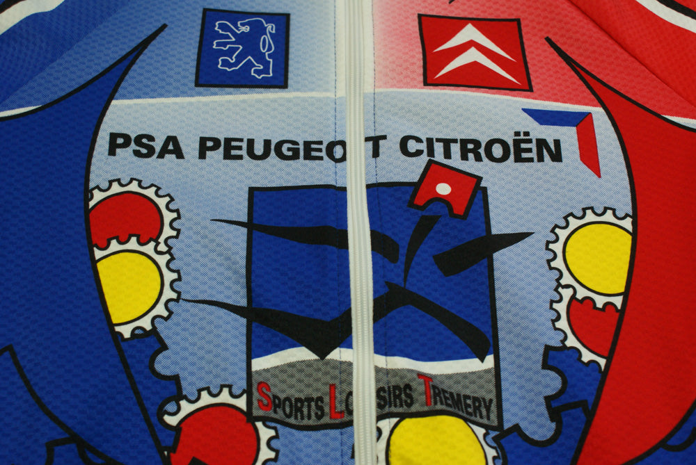 Veste cyclisme vintage Speed L'M Peugeot Sports Loisirs Tremery