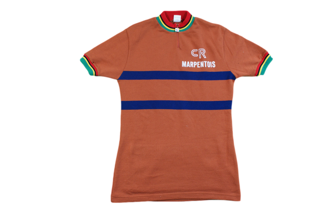 Maillot vélo vintage Tricots du rocher Marpentois