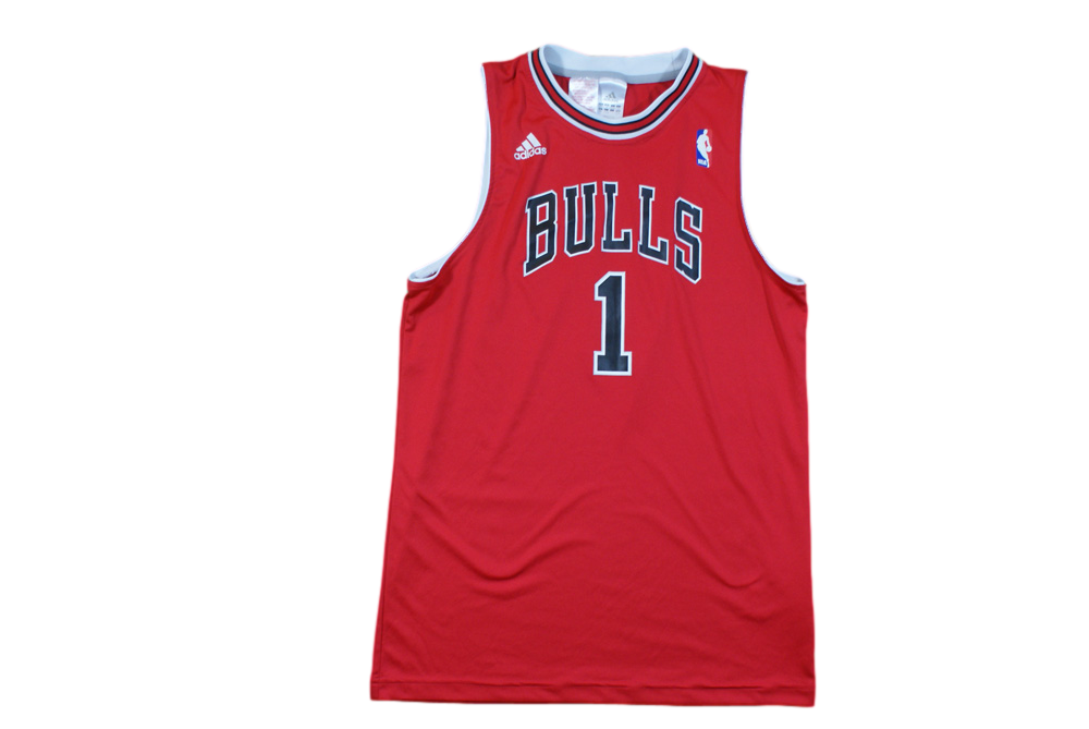 Maillot basket rétro Bulls Chicago N°1 Rose enfant NBA