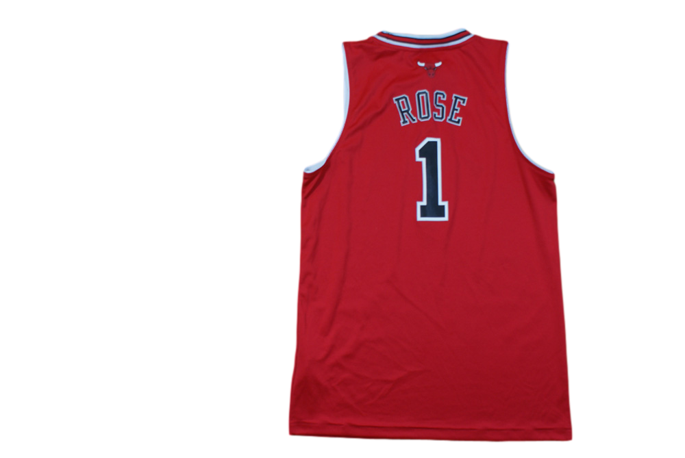 Maillot basket rétro Bulls Chicago N°1 Rose enfant NBA