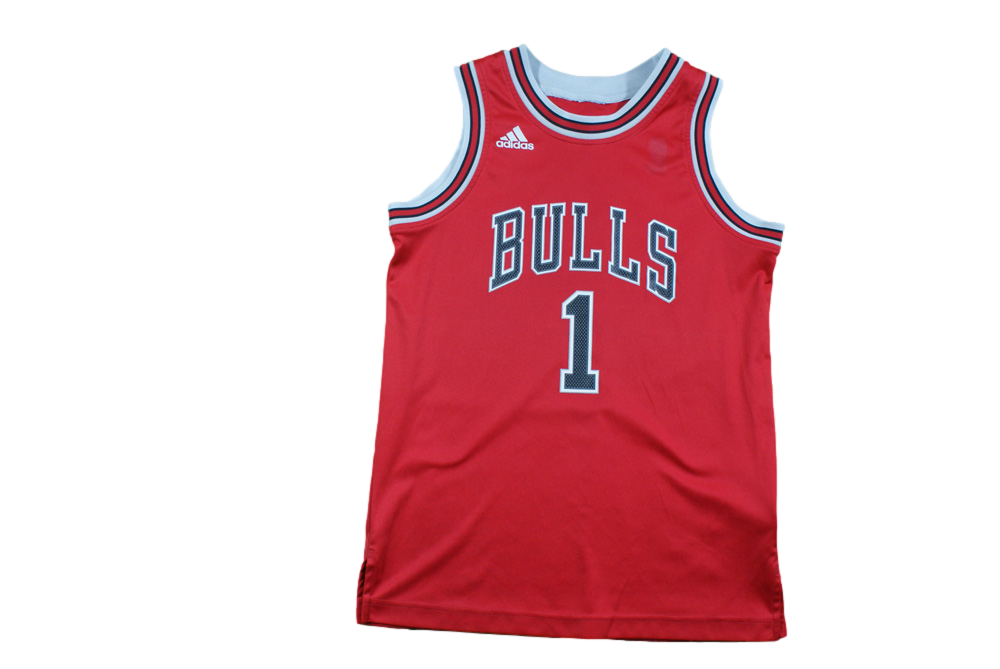 Maillot basket rétro Bulls Chicago N°1 Rose enfant NBA
