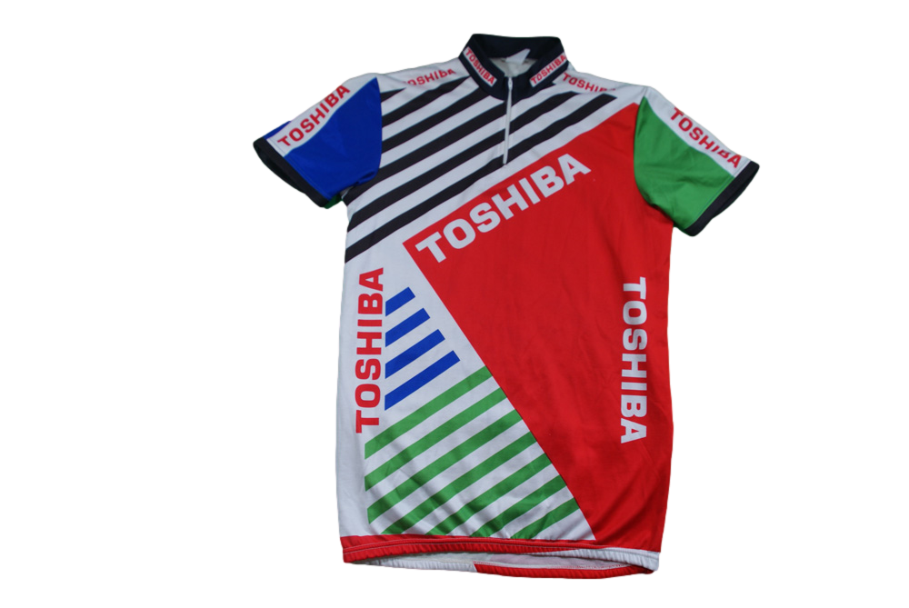 Maillot cyclisme vintage Toshiba