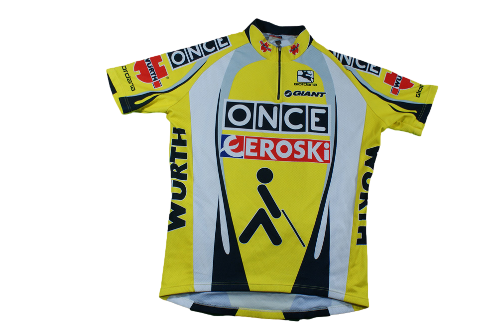 Maillot cyclisme vintage Giordana Once Giant Wurth