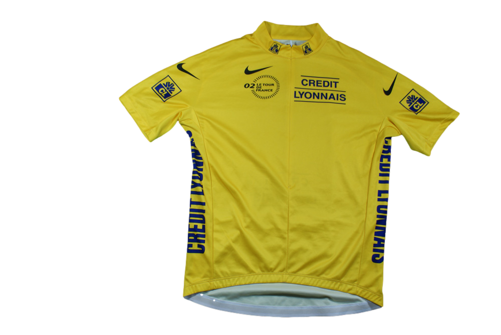 Maillot vélo vintage Tour de France 2002 Nike Crédit Lyonnais