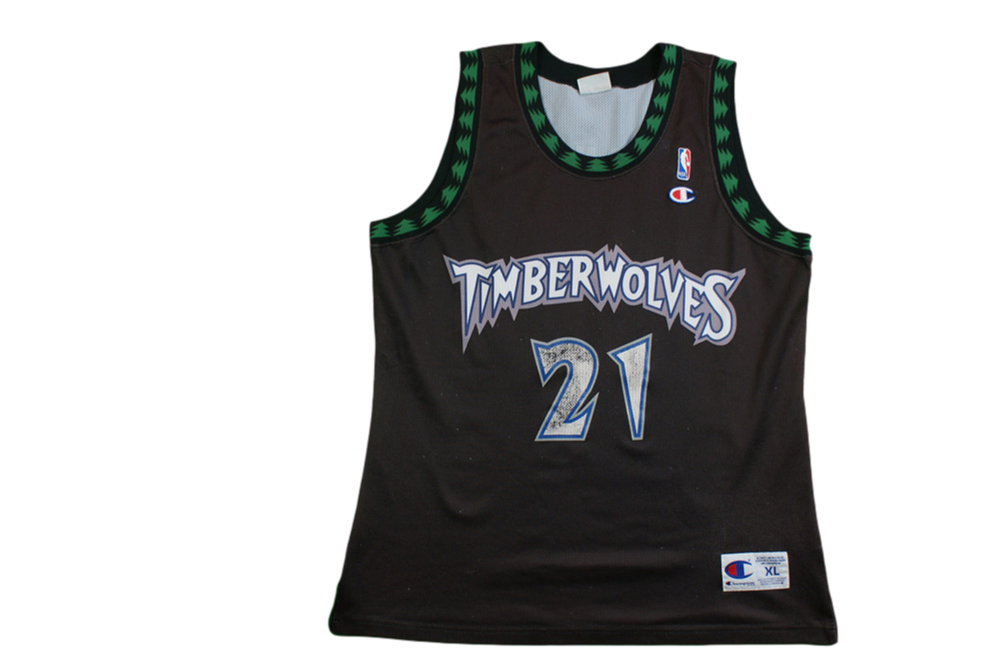 Maillot basket rétro Timberwolves Minnesota N°21 Garnett NBA