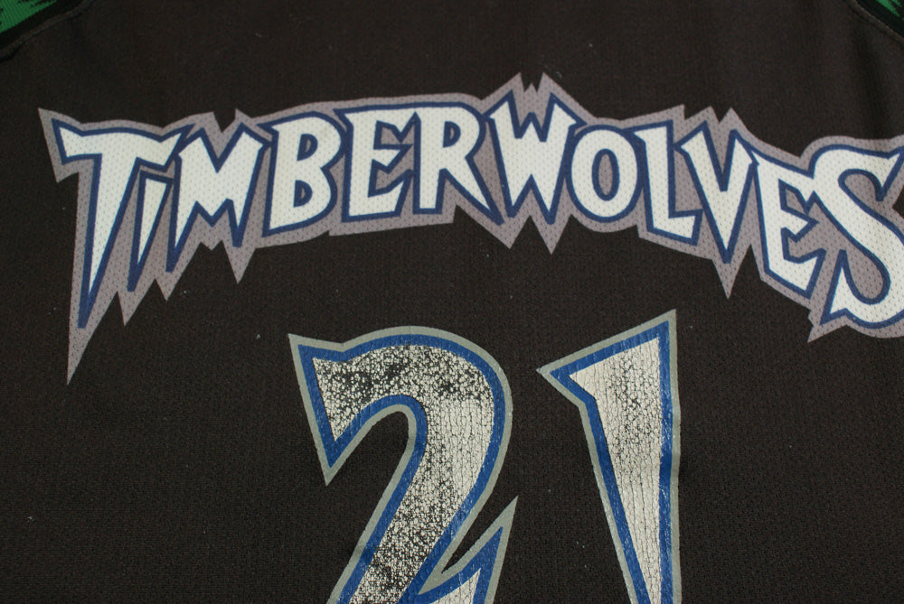 Maillot basket rétro Timberwolves Minnesota N°21 Garnett NBA