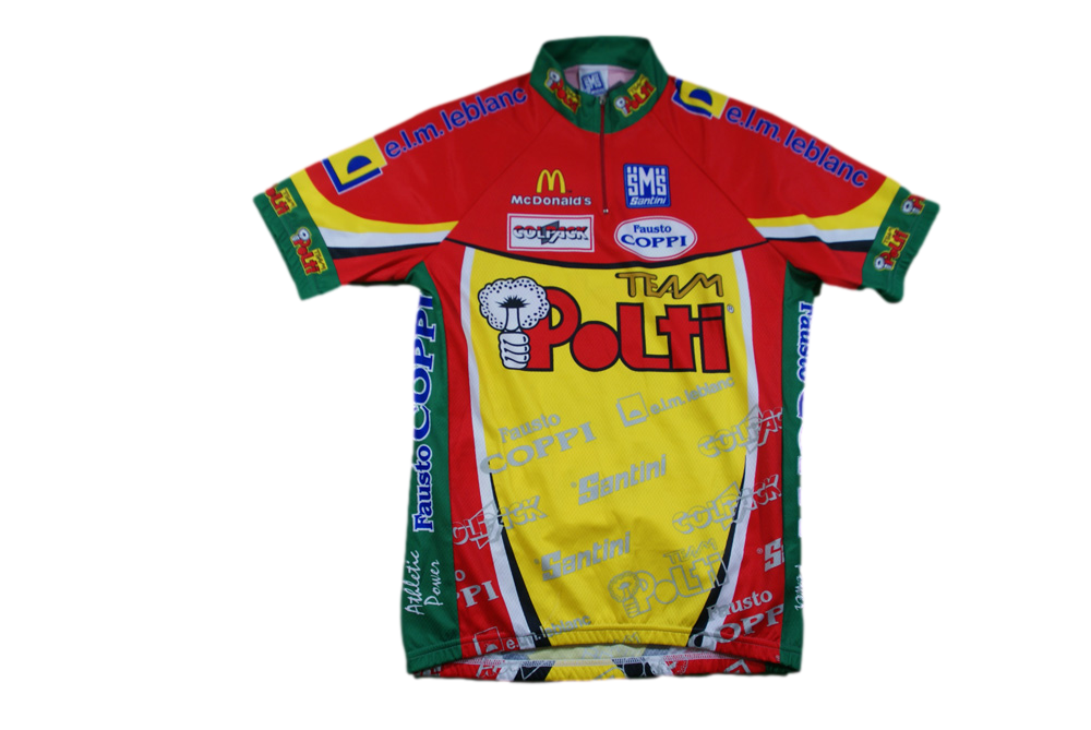 Maillot vélo rétro Polti Santini Colpack McDonald's