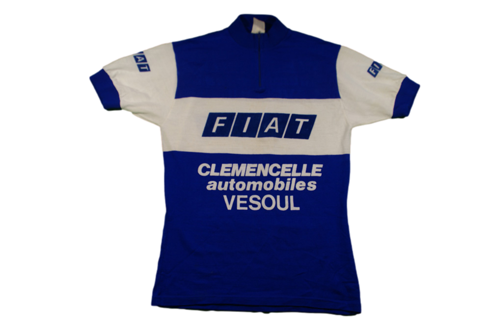 Maillot vélo vintage Fiat Vesoul Clémencelle Automobiles