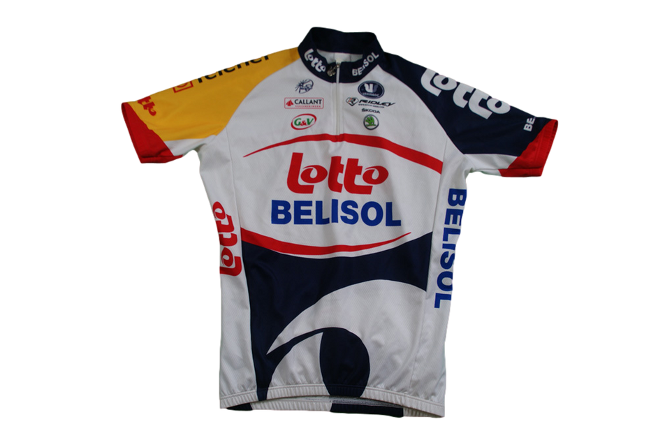 Maillot vélo rétro Lotto Vermarc Q8 UCI Ridley Silence
