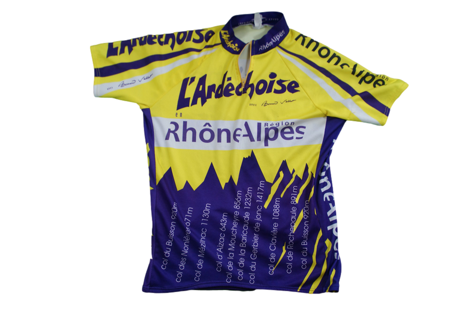 Maillot Vélo Vintage Alsthom Aix Savoisienne – Hiver, France Ancien