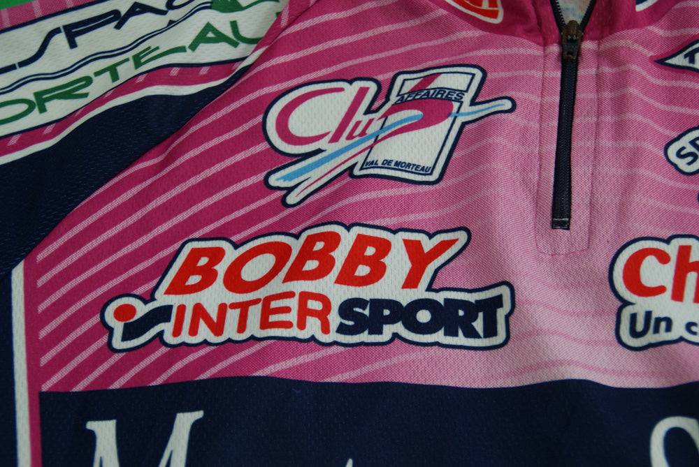 Maillot cyclisme vintage Morteau Saucisse Intersport Bigmat