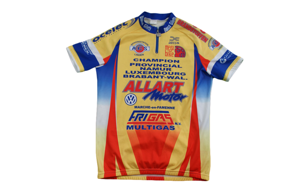 Maillot vélo rétro Decca Allart Motor Mega Bike