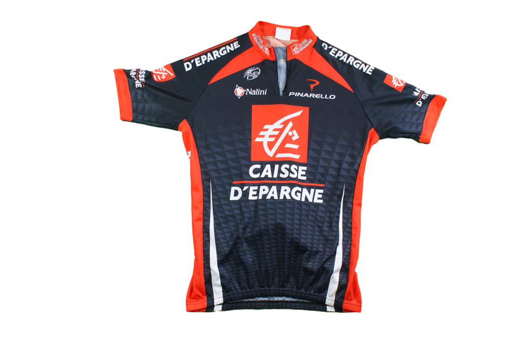 Maillot cyclisme vintage Caisse d'Epargne Nalini UCI Pinarello