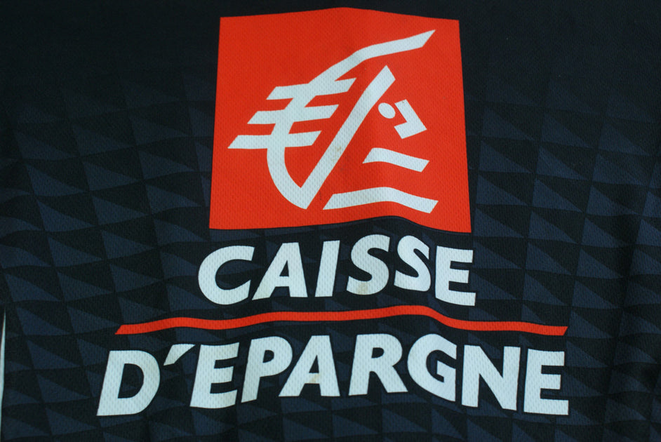 Maillot Cycliste Nalini Caisse Epargne 2007, Manches Courtes, Taille 5/XL, Polyester, UCI ProTour Pinarello