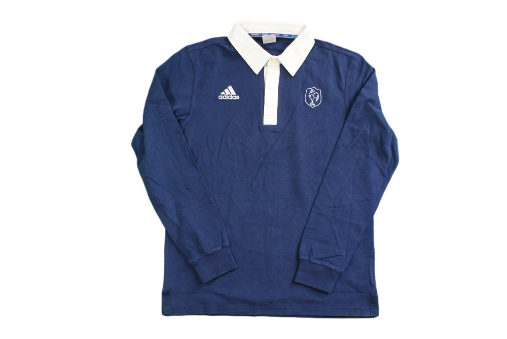 Polo rugby rétro Equipe de France XV de France Adidas