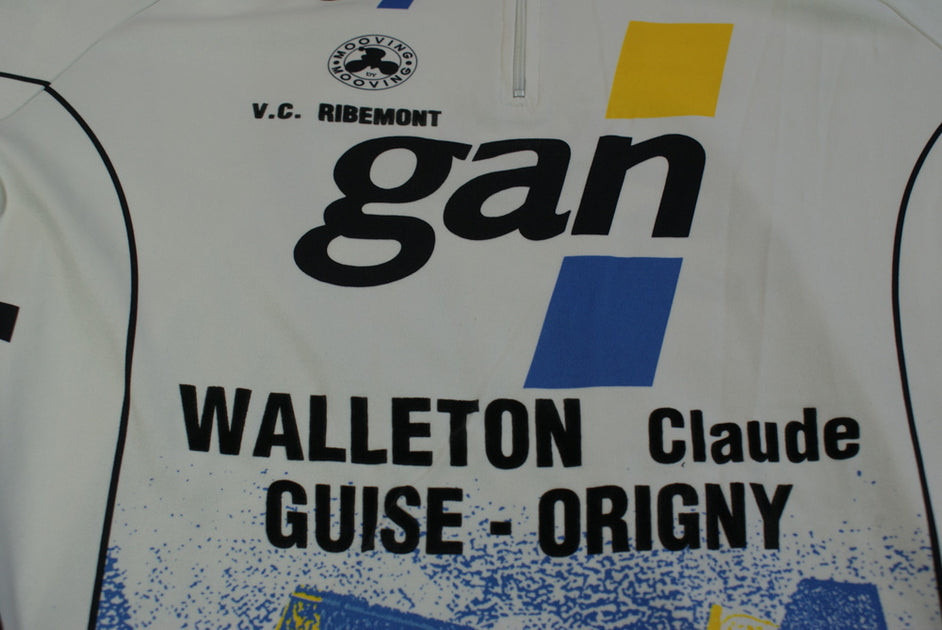 Maillot Vélo Rétro GAN Multicolore - Taille L Manches Courtes