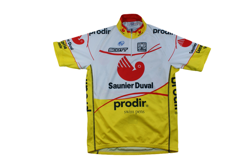 Maillot cyclisme vintage Santini Saunier Duval Scott UCI