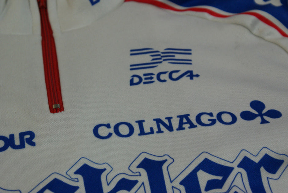 Maillot Cyclisme BUCKLER COLNAGO DECCA - Taille L Adulte - Vintage