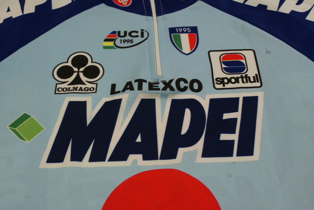 Maillot cyclisme vintage Sportful Mapei Colnago Latexco UCI 1995