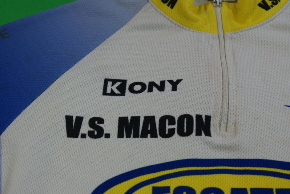 Maillot vélo rétro Kony Veolia Macon Escatel – The Sport Nuggets