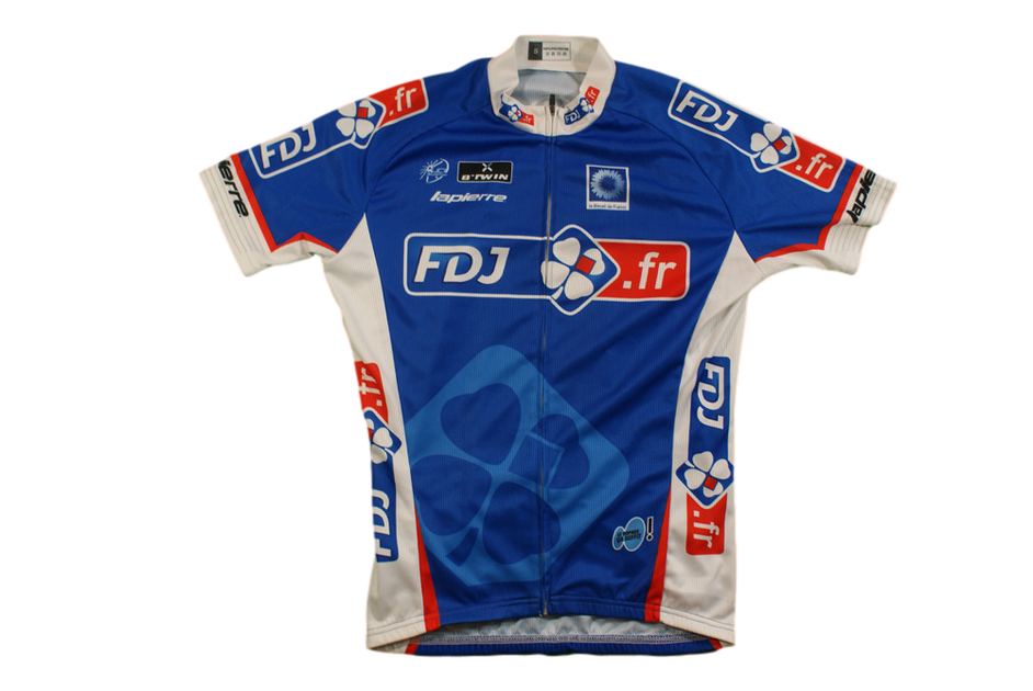 Maillot De Vélo Vintage Nalini Française Des Jeux Lapierre - Occasion, Manches Courtes, Collector