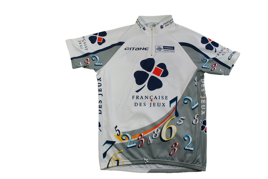Maillot Vélo Vintage Française Des Jeux - Gitane Shimano - Taille XL