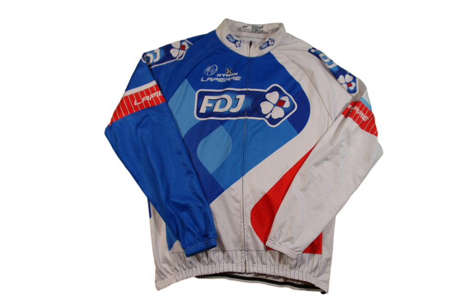 Veste Vélo Rétro FDJ – Française Des Jeux, Lapierre, B'Twin, Taille XXXL, Occasion