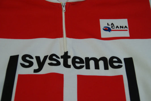 Maillot vélo rétro Système U La Cana