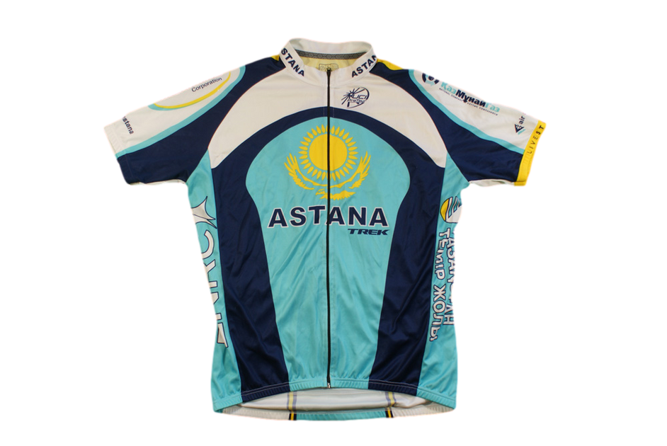 Veste Cyclisme Vintage Bontrager Astana UCI, Taille XL, Manches Courtes, Occasion