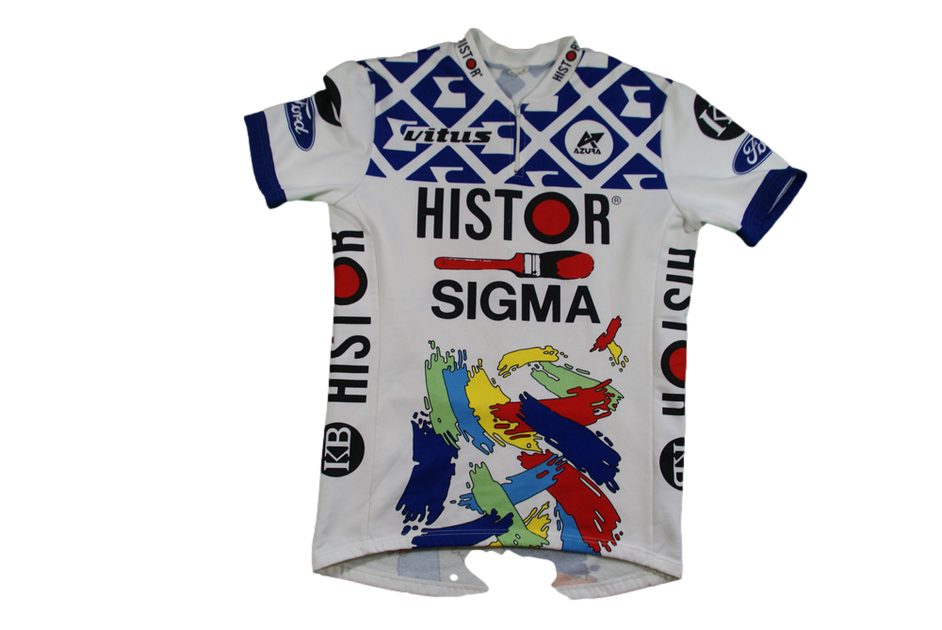 maillot cycliste ancien Sigma histor 1990/91 maillot cycliste ancien Sigma histor 1990/91